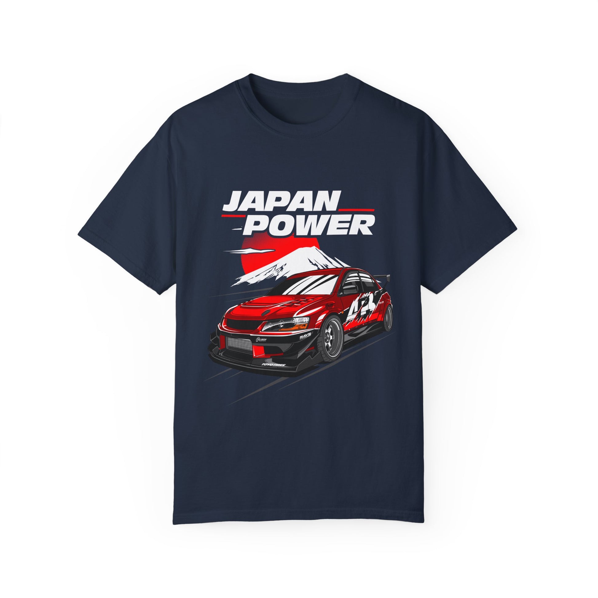 Japan Power Unisex T-Shirt - Vintage Car Design for Automotive Enthusiasts - CreativeRino