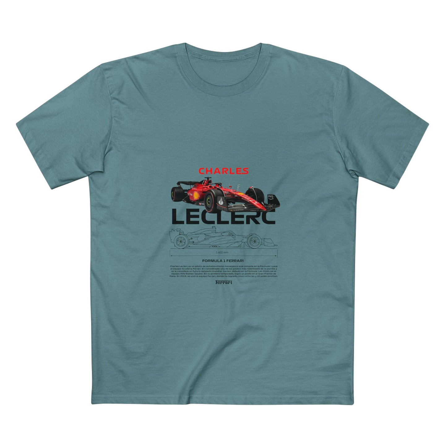 Formula 1 Charles Leclerc Adult Staple Tee - Perfect for Racing Fans - CreativeRino