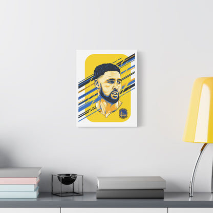 Klay Thompson Canvas Art - Golden State Warriors Wall Decor - CreativeRino
