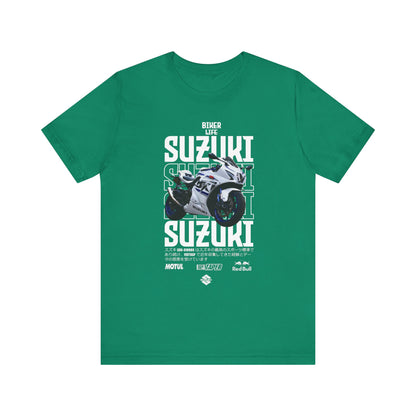 Biker Life Suzuki Unisex Short Sleeve Tee - Perfect T-shirt for Motorcycle Enthusiasts - CreativeRino