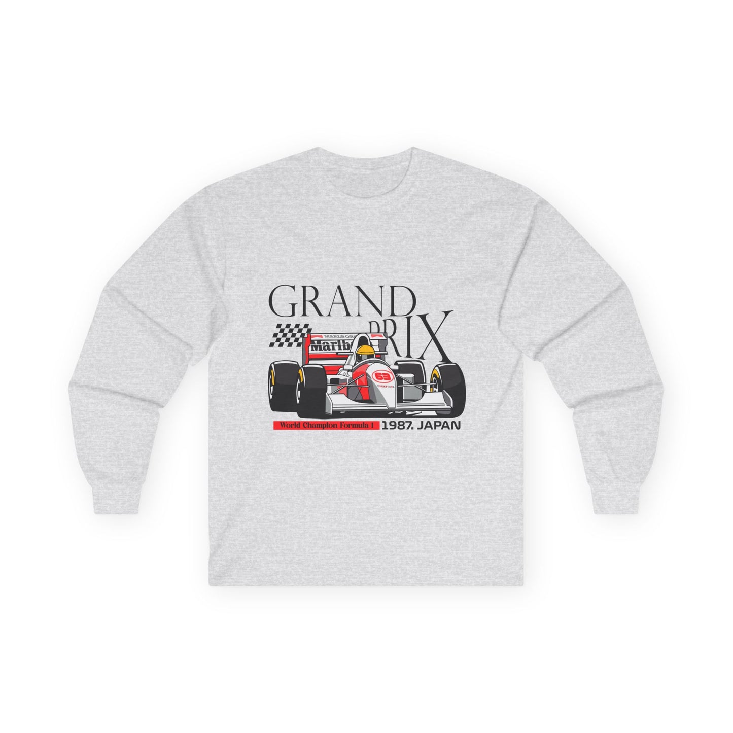 1987 Japan Grand Prix Long Sleeve Tee - Racing Enthusiast Apparel - CreativeRino