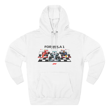 Formula 1 Racing Team Fleece Hoodie - Racing Style Sweatshirt for Fans - CreativeRino