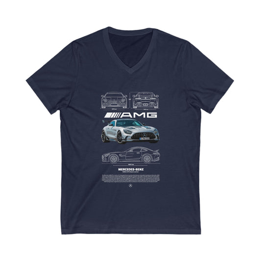 Mercedes-Benz AMG V-Neck Tee for Car Enthusiasts - CreativeRino