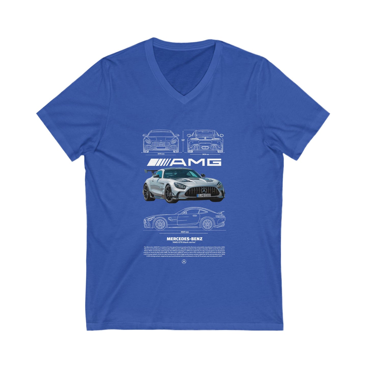 Mercedes-Benz AMG V-Neck Tee for Car Enthusiasts - CreativeRino