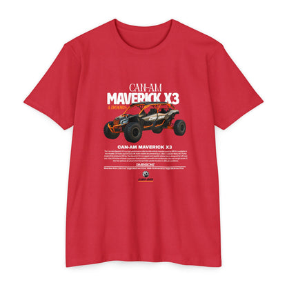 CAN-AM MAVERICK X3 Unisex CVC Jersey T-Shirt | Off-Road Adventure Apparel - CreativeRino