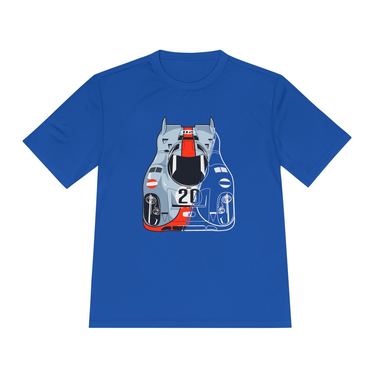 Racing Graphic Moisture Wicking Tee - Unisex Sportswear for Car Enthusiasts - CreativeRino