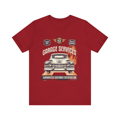 Classic Car Garage Unisex Jersey Short Sleeve Tee - CreativeRino