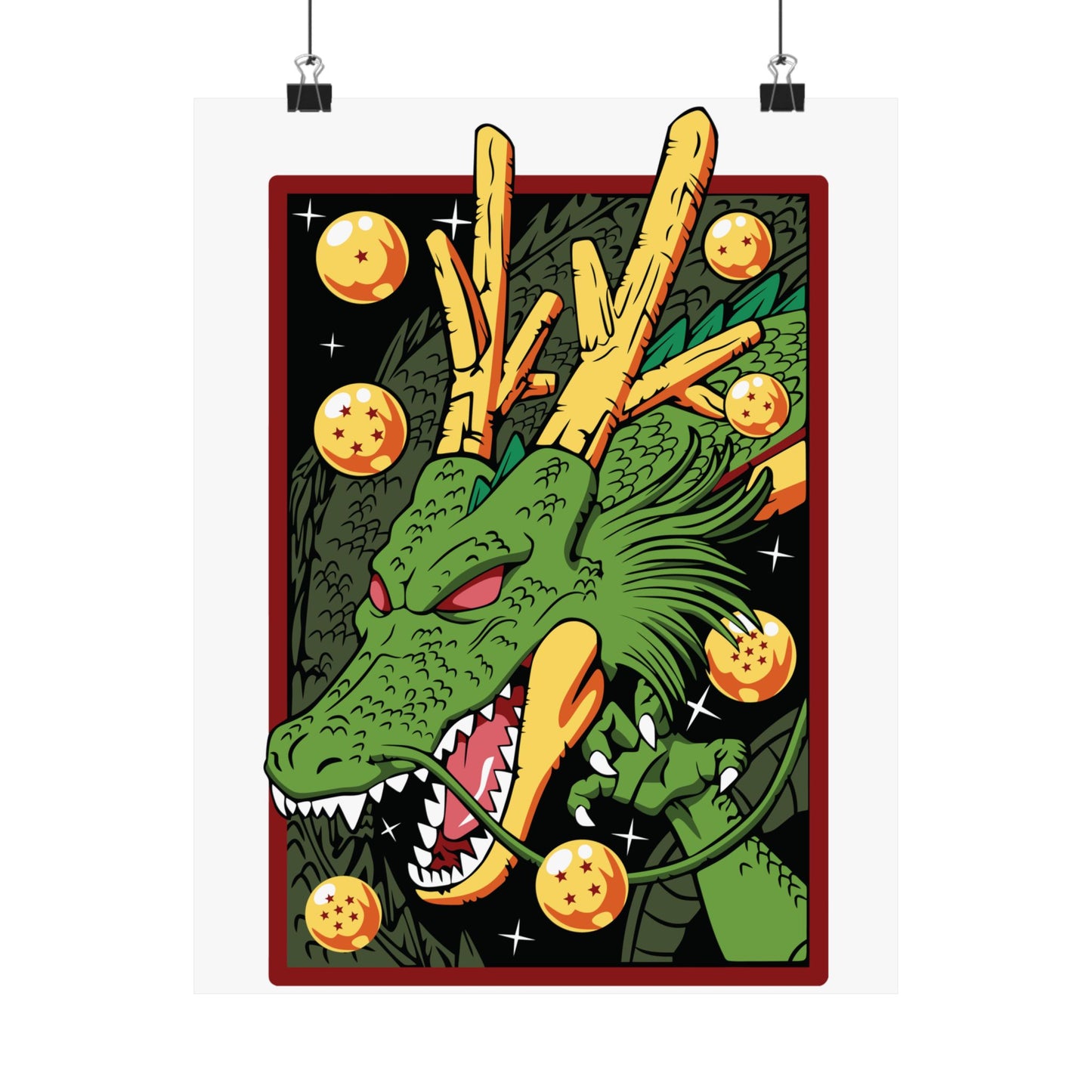 Dragon Shenron Matte Poster - Perfect Wall Art for Anime Fans - CreativeRino