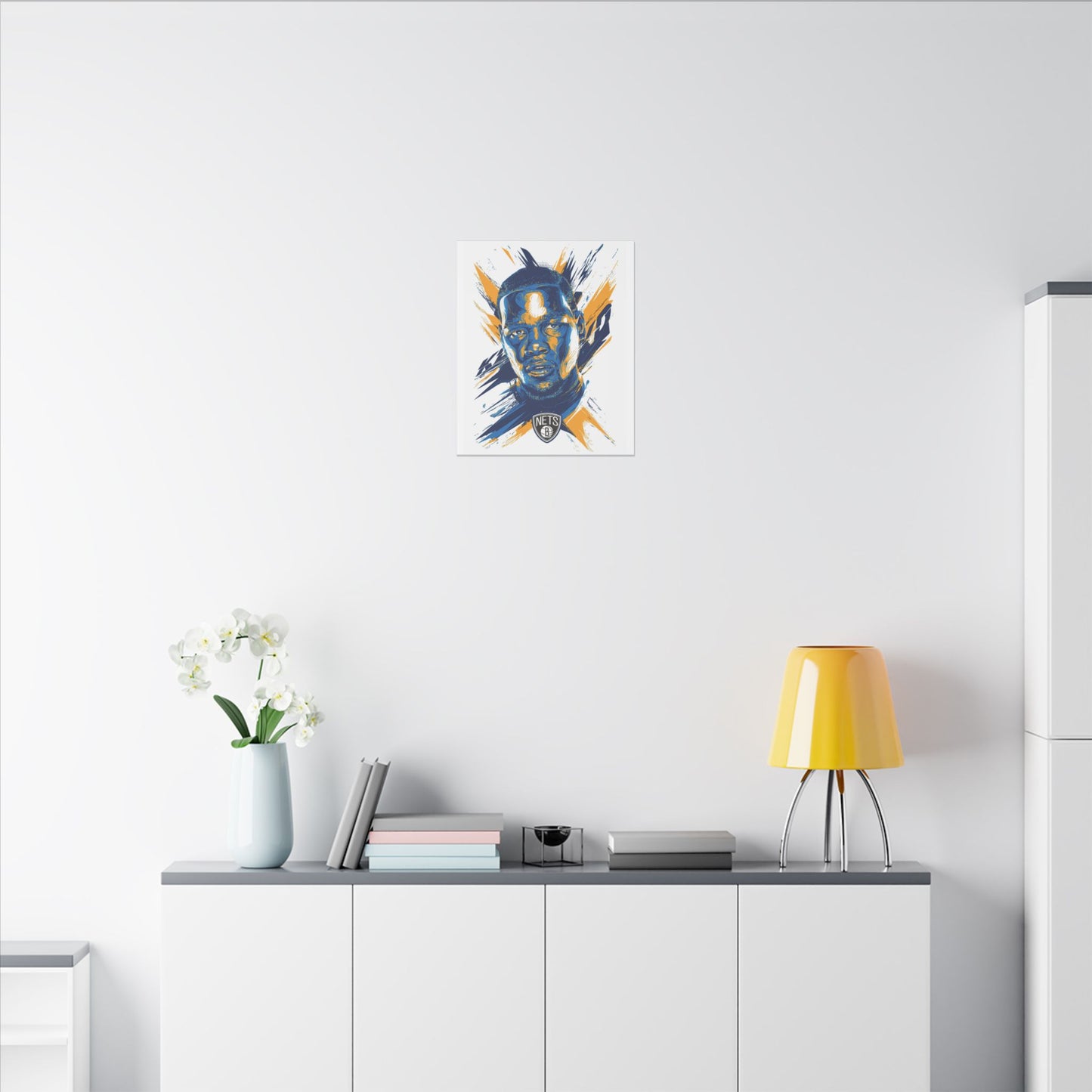 Brooklyn Nets Player Art Canvas - Kevin Durant Wall Decor - CreativeRino