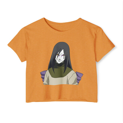 Women's Naruto Crop Top - Stylish Graphic T-shirt for Anime Lovers - CreativeRino