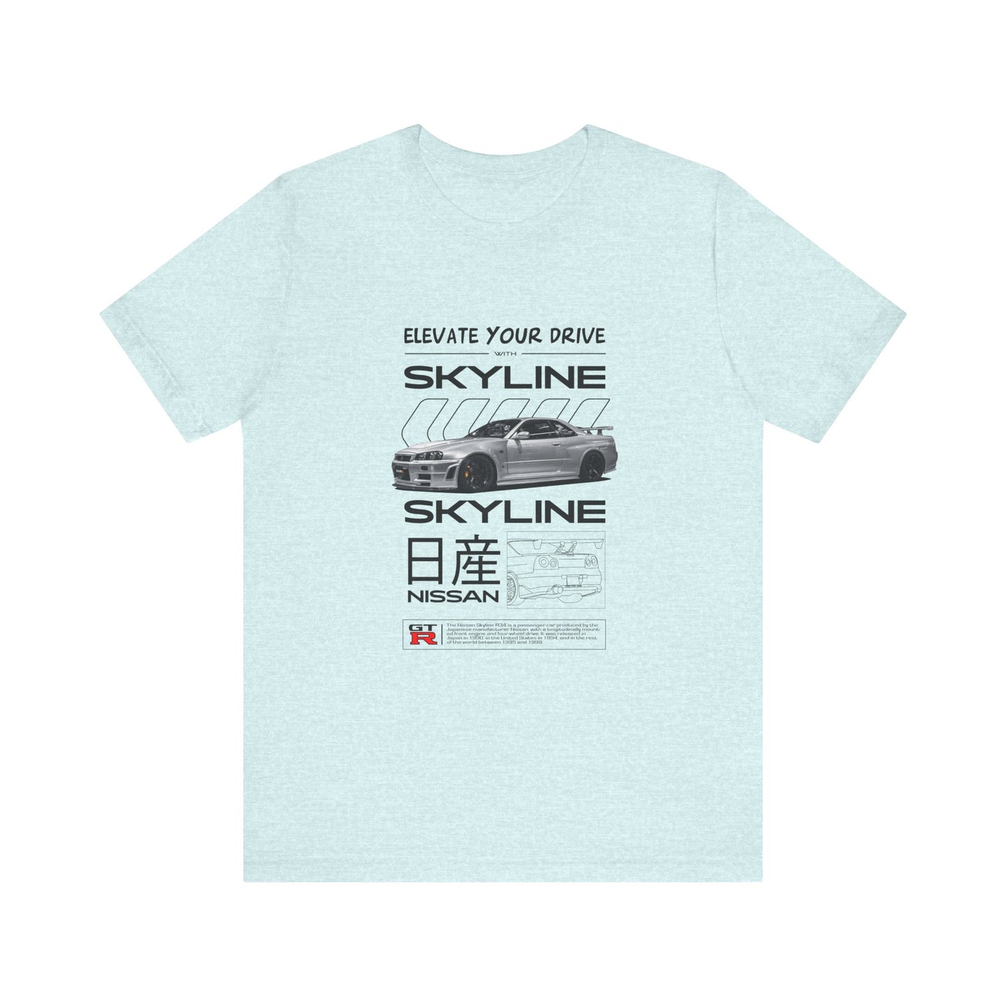 Nissan Skyline Graphic Tee - Elevate Your Drive - CreativeRino