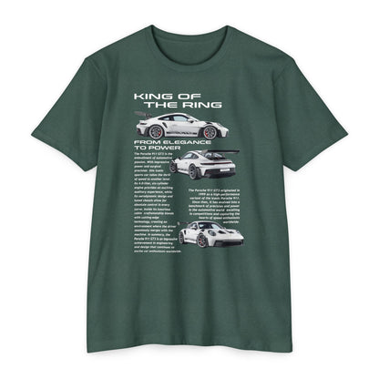 King of the Ring: Porsche Race Car Unisex CVC Jersey T-Shirt - CreativeRino