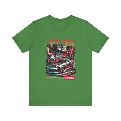 Japan's Finest Racer Unisex Tee - Streetwear Style Graphic T-shirt - CreativeRino