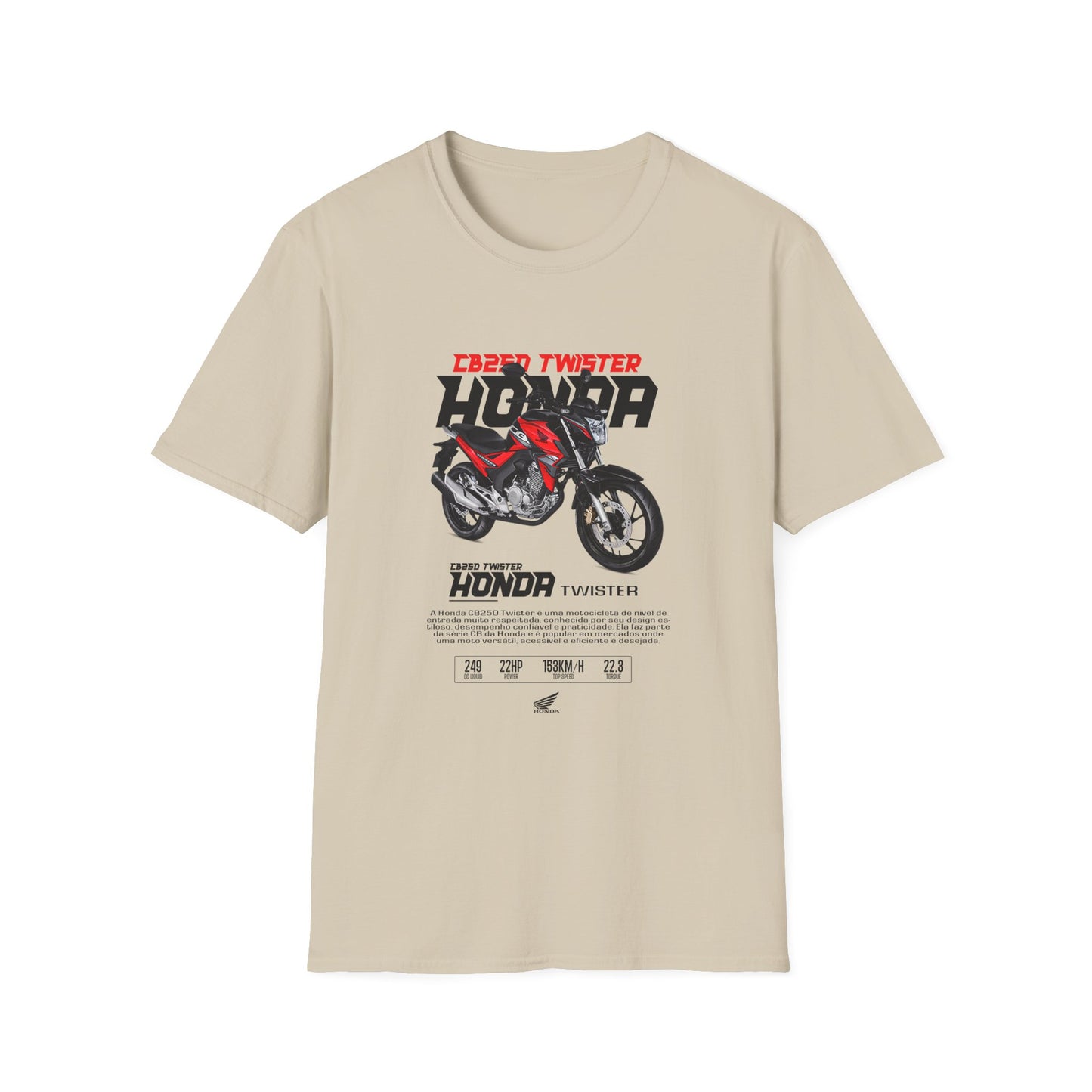 Honda Twister Unisex Softstyle T-Shirt - Motorcycle Enthusiast Graphic Tee - CreativeRino
