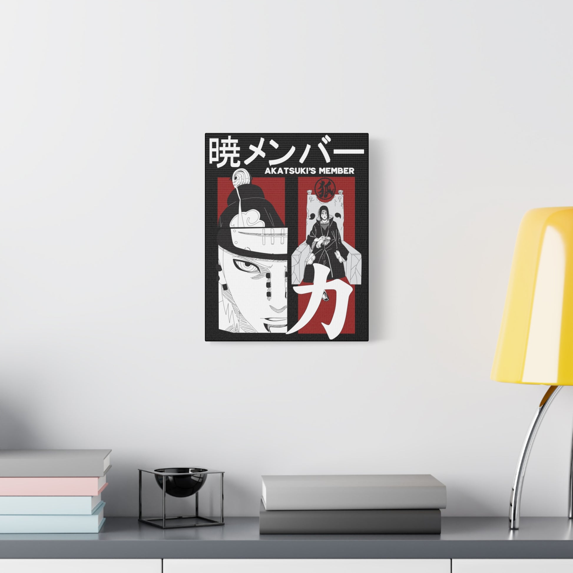 Anime-Inspired Stretched Canvas Art - Naruto Akatsuki's Member - CreativeRino