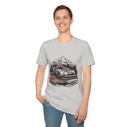 Vintage Rally Car Adventure Unisex T-Shirt - CreativeRino