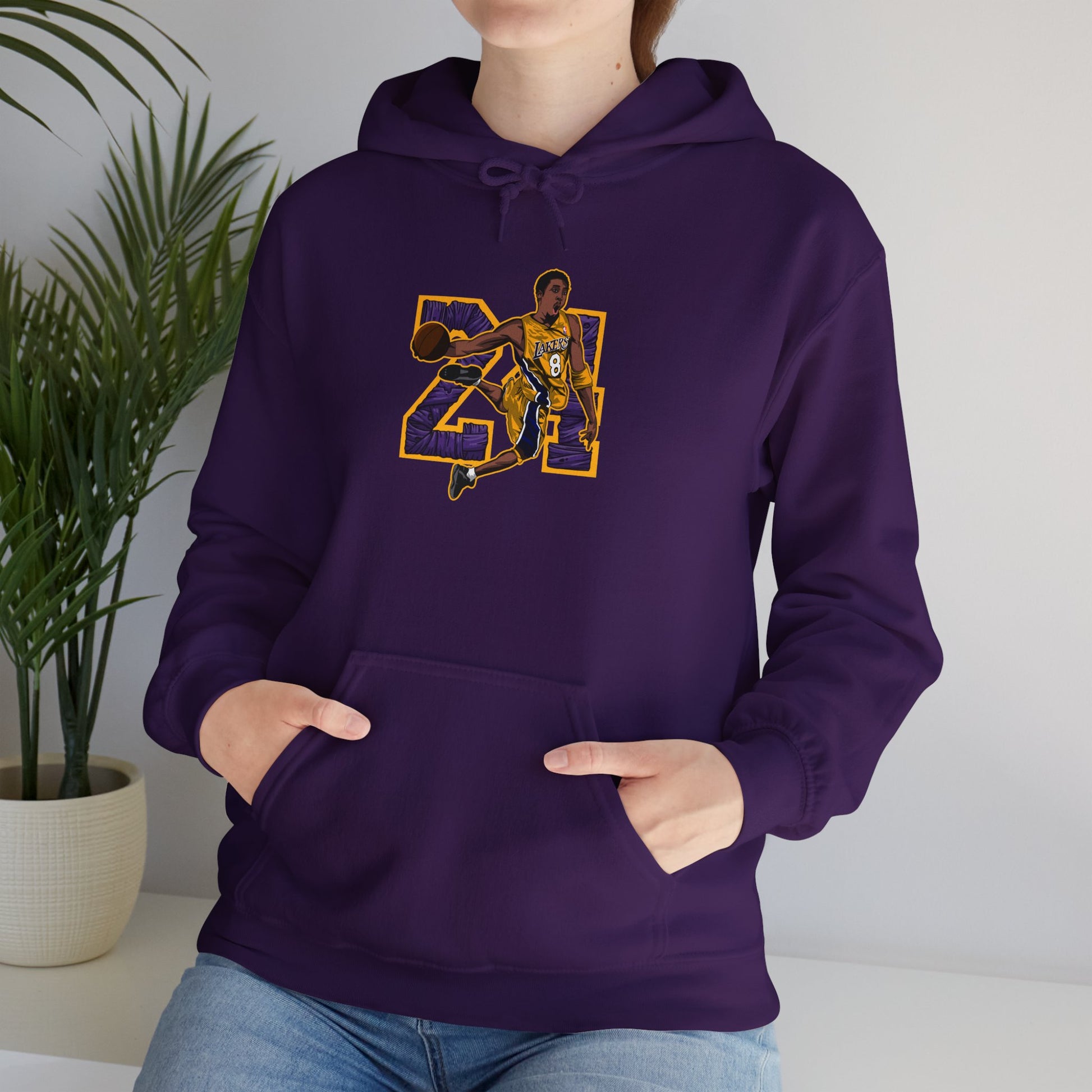 Kobe Bryant Basketball Star Hoodie - Vintage Sports Sweatshirt - CreativeRino