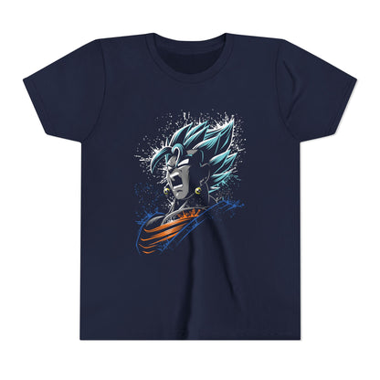 Anime Youth Short Sleeve Tee - Cool Dragon Ball  T-shirt Design for Kids - CreativeRino