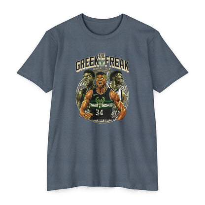 The Greek Freak Unisex CVC Jersey T-shirt - Casual Sportswear for Basketball Fans - CreativeRino