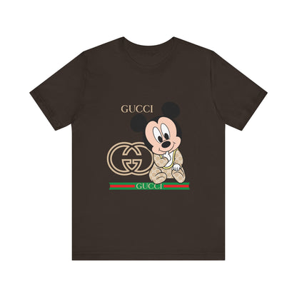 Mickey Mouse Gucci Tee - Unisex Short Sleeve T-shirt - CreativeRino