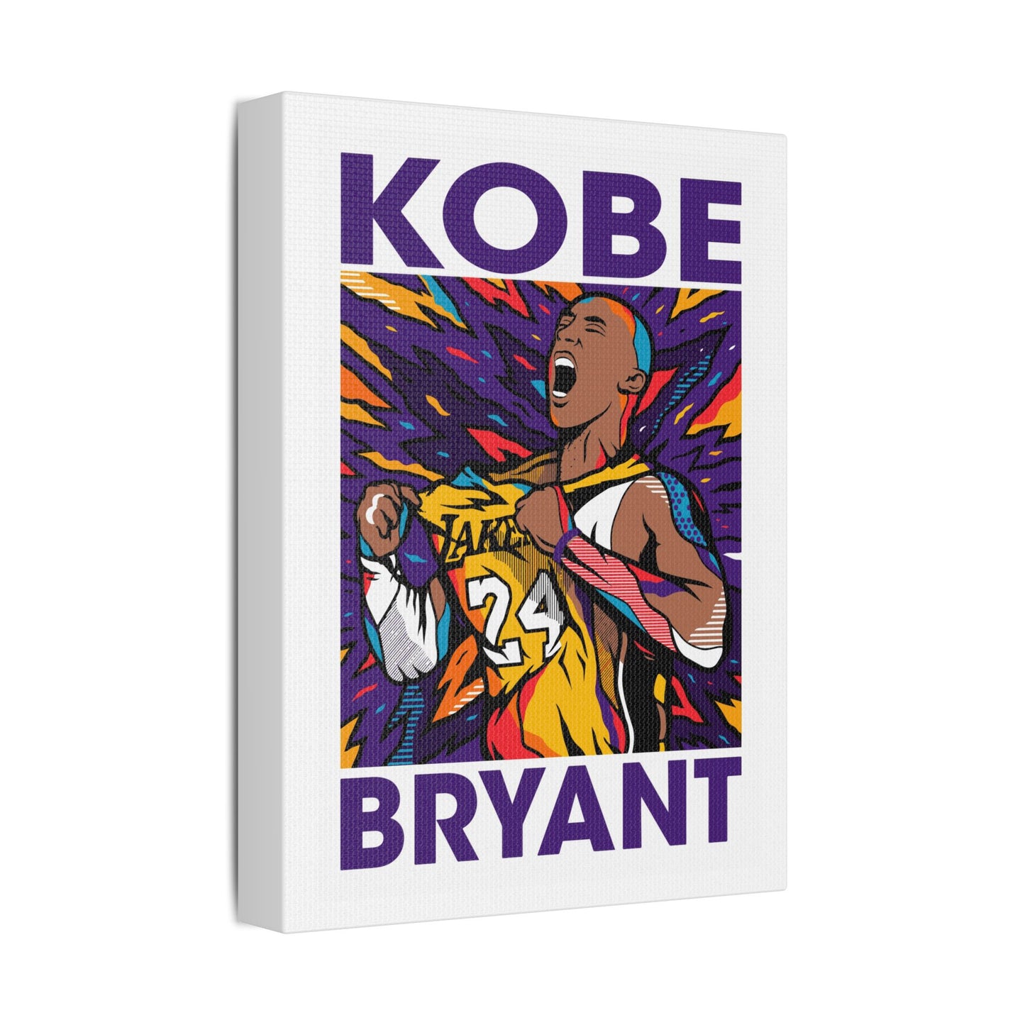 Kobe Bryant Inspired Satin Canvas Wall Art - CreativeRino
