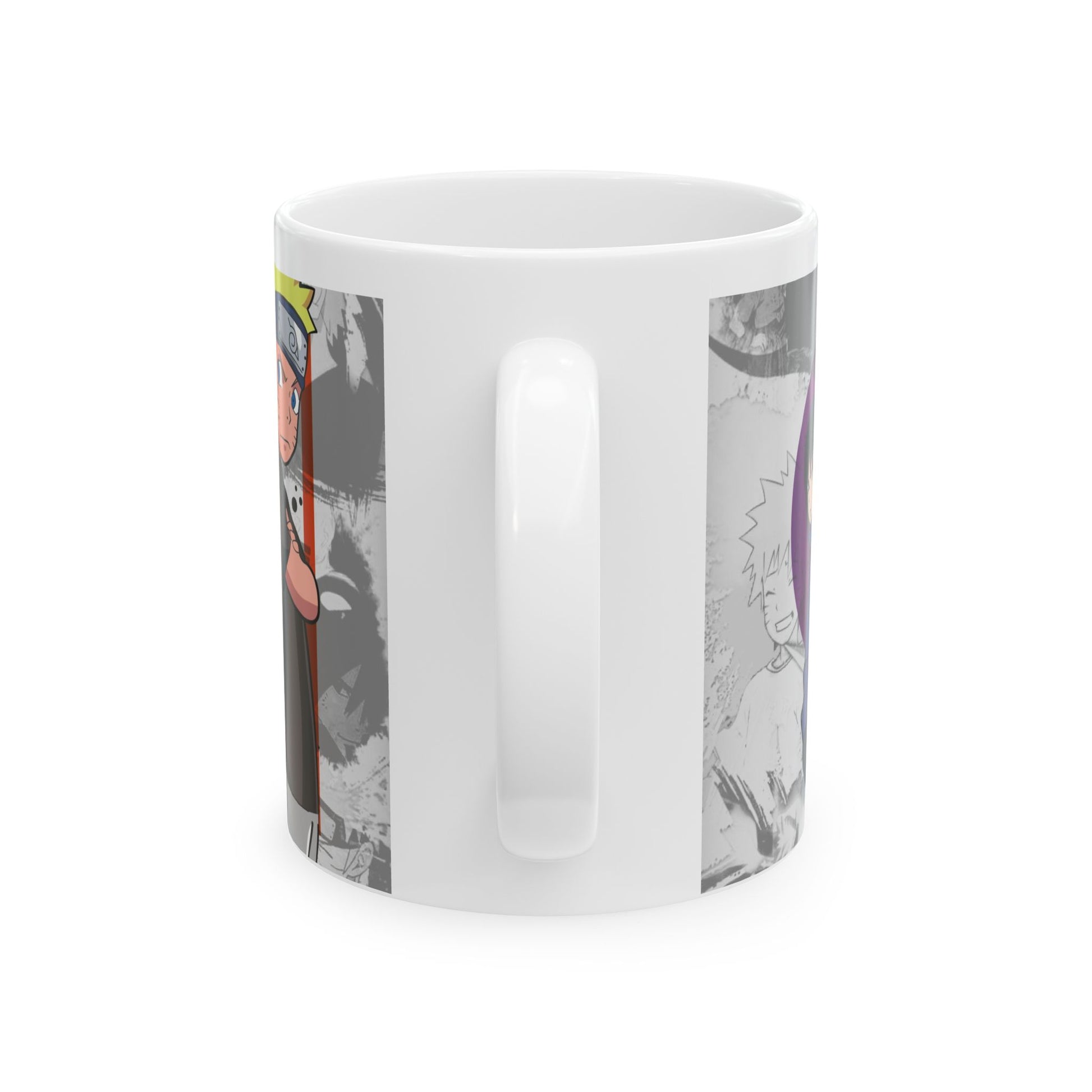 Anime-Inspired Ceramic Mug - Naruto & Sasuke Design - CreativeRino