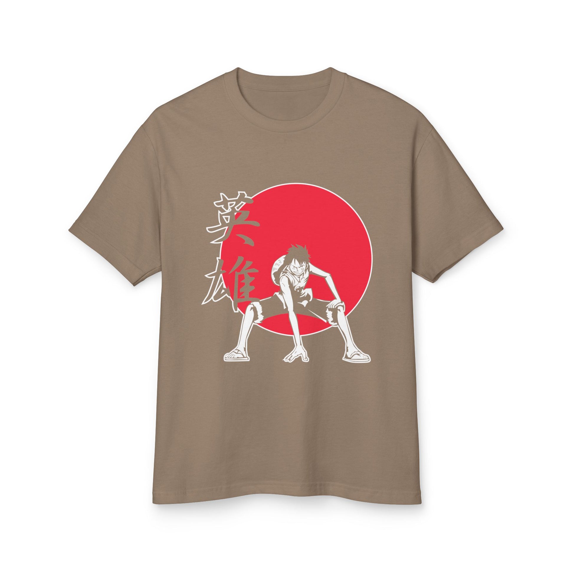 Heroic Anime Graphic Tee - Unisex Heavyweight Cotton One Piece T-shirt - CreativeRino
