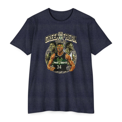 The Greek Freak Unisex CVC Jersey T-shirt - Casual Sportswear for Basketball Fans - CreativeRino