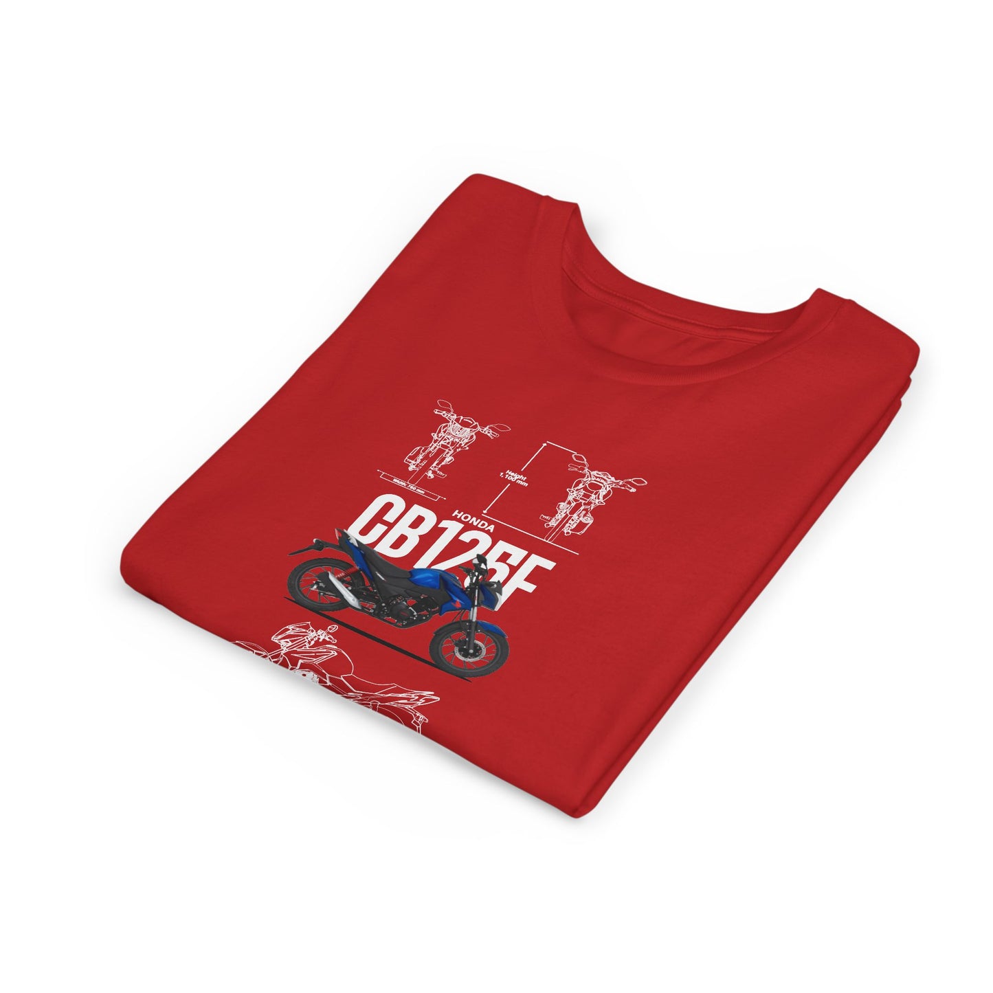 Honda CB125F Youth Motorcycle Graphic T-shirt - CreativeRino