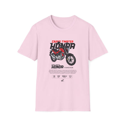 Honda Twister Unisex Softstyle T-Shirt - Motorcycle Enthusiast Graphic Tee - CreativeRino