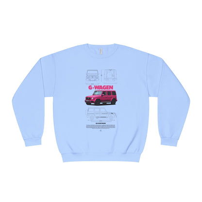 G-Wagen Graphic Unisex Crewneck Sweatshirt - Mercedes-Benz Car Lover Gift - CreativeRino