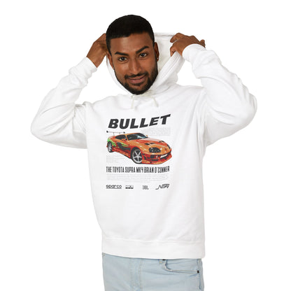 Bullet Toyota Supra MK4 Unisex Hoodie – Lightweight & Stylish Car Enthusiast Sweatshirt - CreativeRino