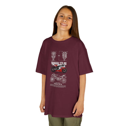 Yamaha VZR 98 Kids Heavy Cotton™ Tee - Cool Motorcycle T-shirt Design for Young Riders - CreativeRino