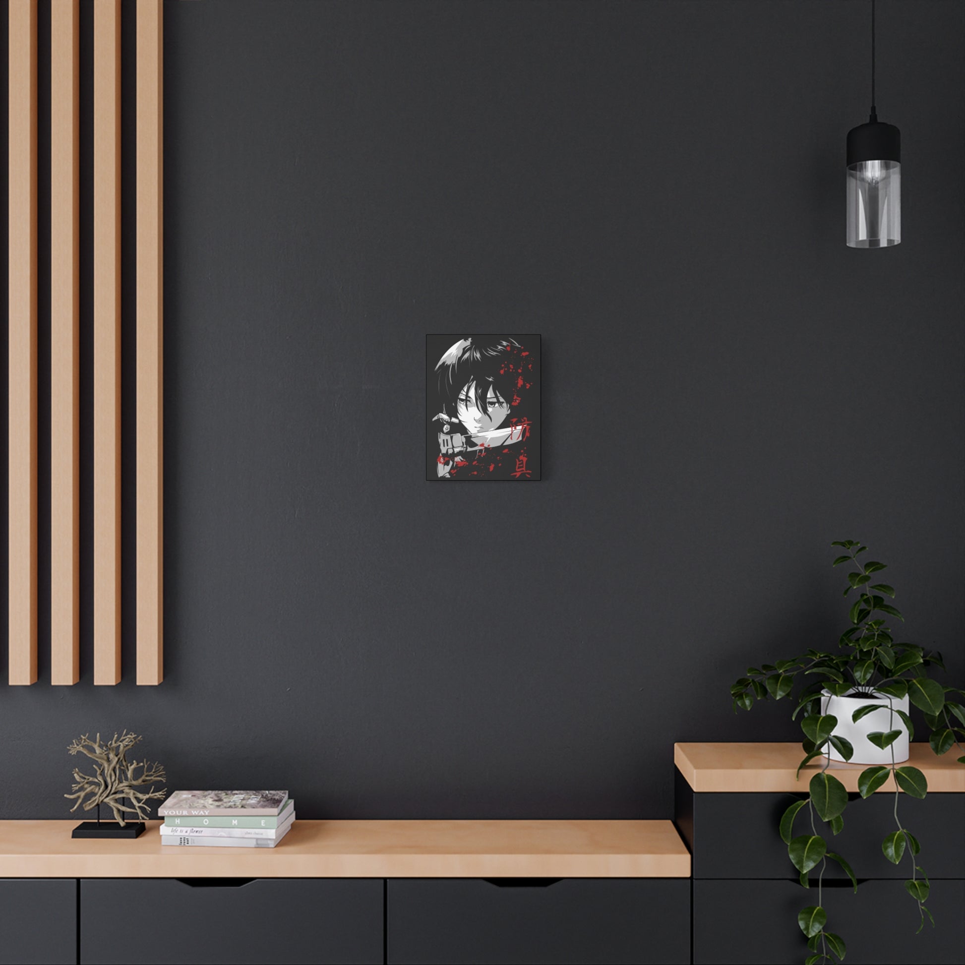 Anime Stretched Canvas Art – Attack on Titan Design - CreativeRino