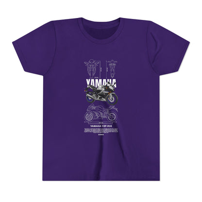 Yamaha YZF-R15 Youth Short Sleeve Tee - Vintage Motorcycle T-shirt Design - CreativeRino