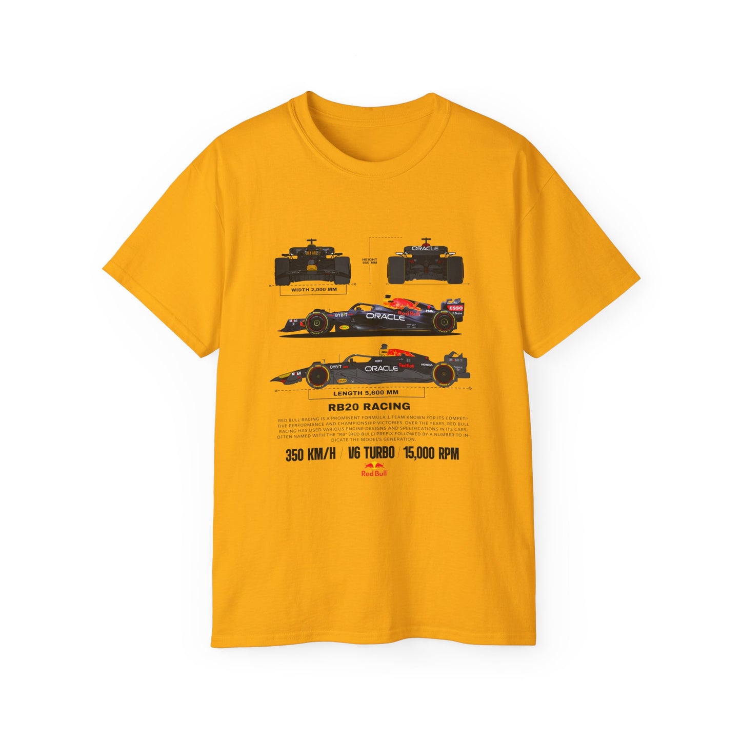 RB20 Racing Unisex Ultra Cotton Tee - Perfect T-shirt for Motorsport Fans - CreativeRino