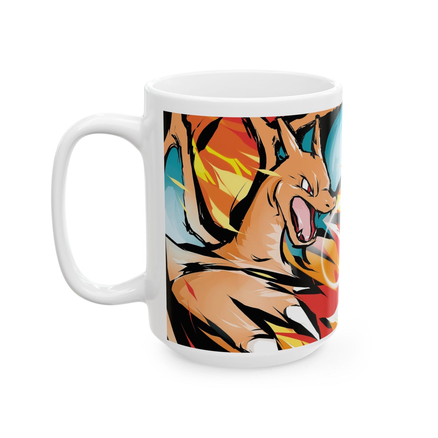 Multicolor Fire Ceramic Mug - CreativeRino