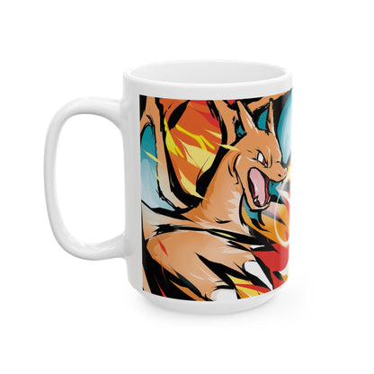 Multicolor Fire Ceramic Mug - CreativeRino