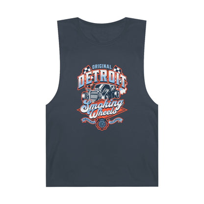 Detroit Smoky Wheels Unisex Tank Top | Original Racing Apparel - CreativeRino