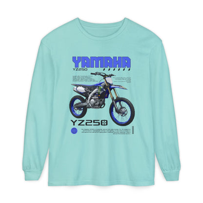Yamaha YZ250 Long Sleeve Tee - Perfect T-shirt Gift for Motorcycle Enthusiasts - CreativeRino