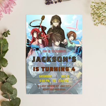 Tower Of God Birthday Invitation Template - CreativeRino