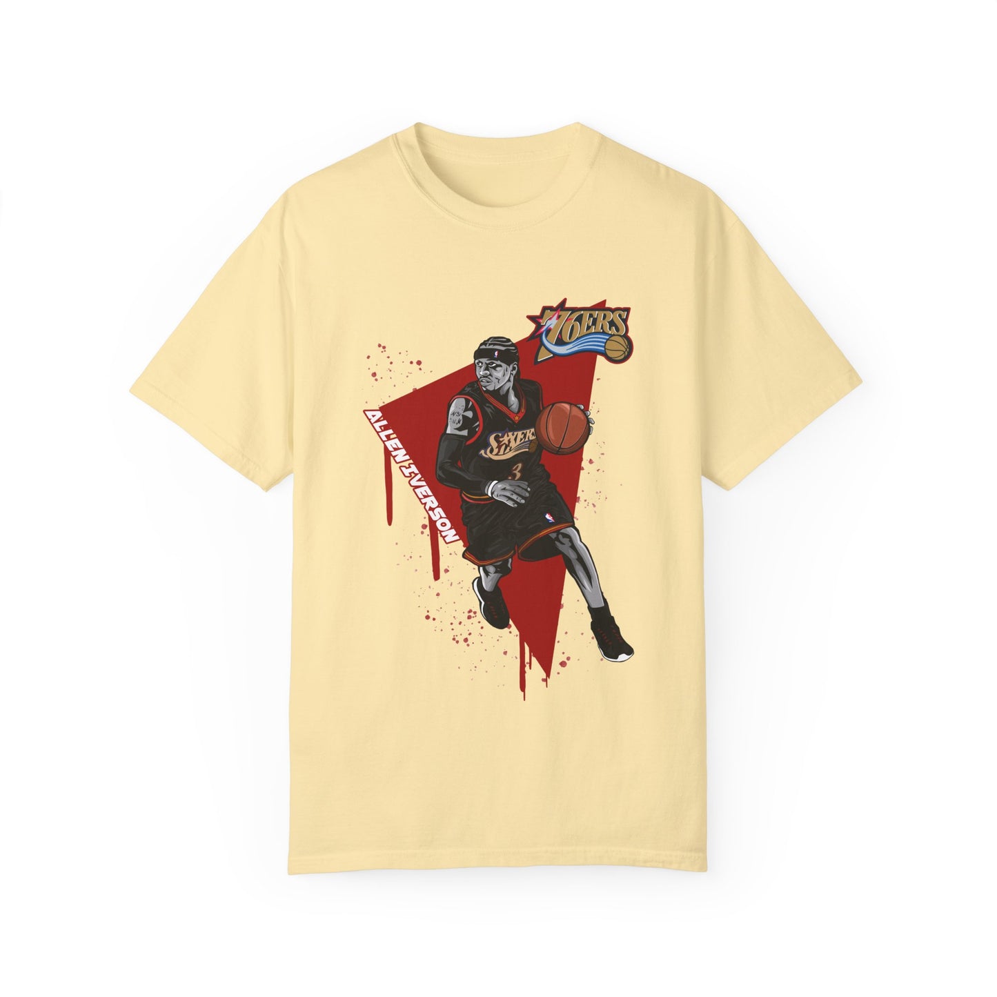 Allen Iverson Basketball Unisex T-shirt - Sports Fan Tee with Graphic Print - CreativeRino