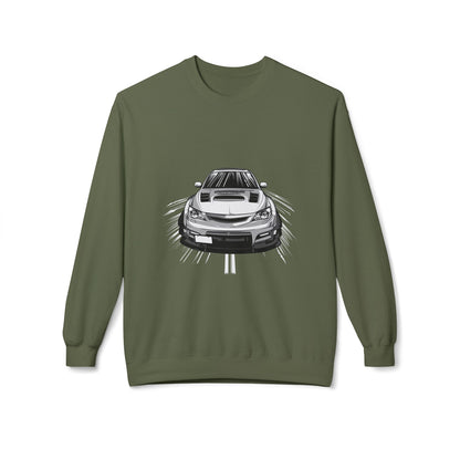 Car Enthusiast Fleece Crewneck Sweatshirt - Soft & Stylish - CreativeRino