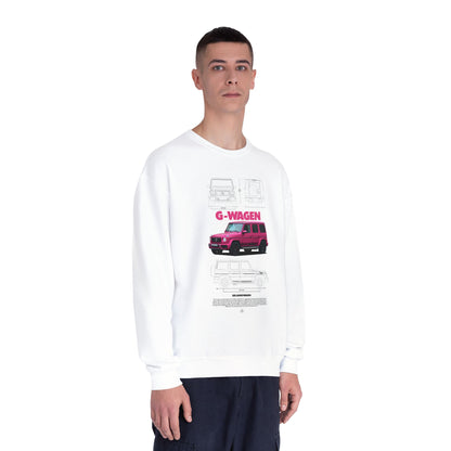 G-Wagen Graphic Unisex Crewneck Sweatshirt - Mercedes-Benz Car Lover Gift - CreativeRino