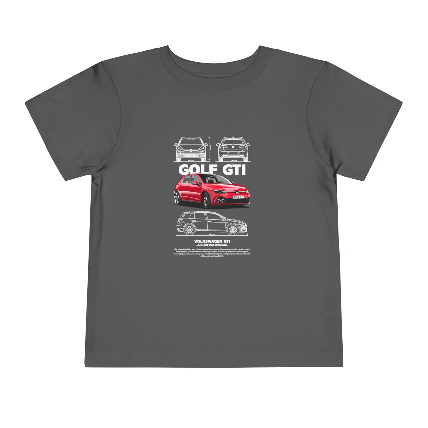 Volkswagen Golf GTI Kids Tee - Cool Car Design for Little Enthusiasts - CreativeRino