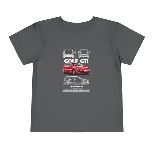 Volkswagen Golf GTI Kids Tee - Cool Car Design for Little Enthusiasts - CreativeRino
