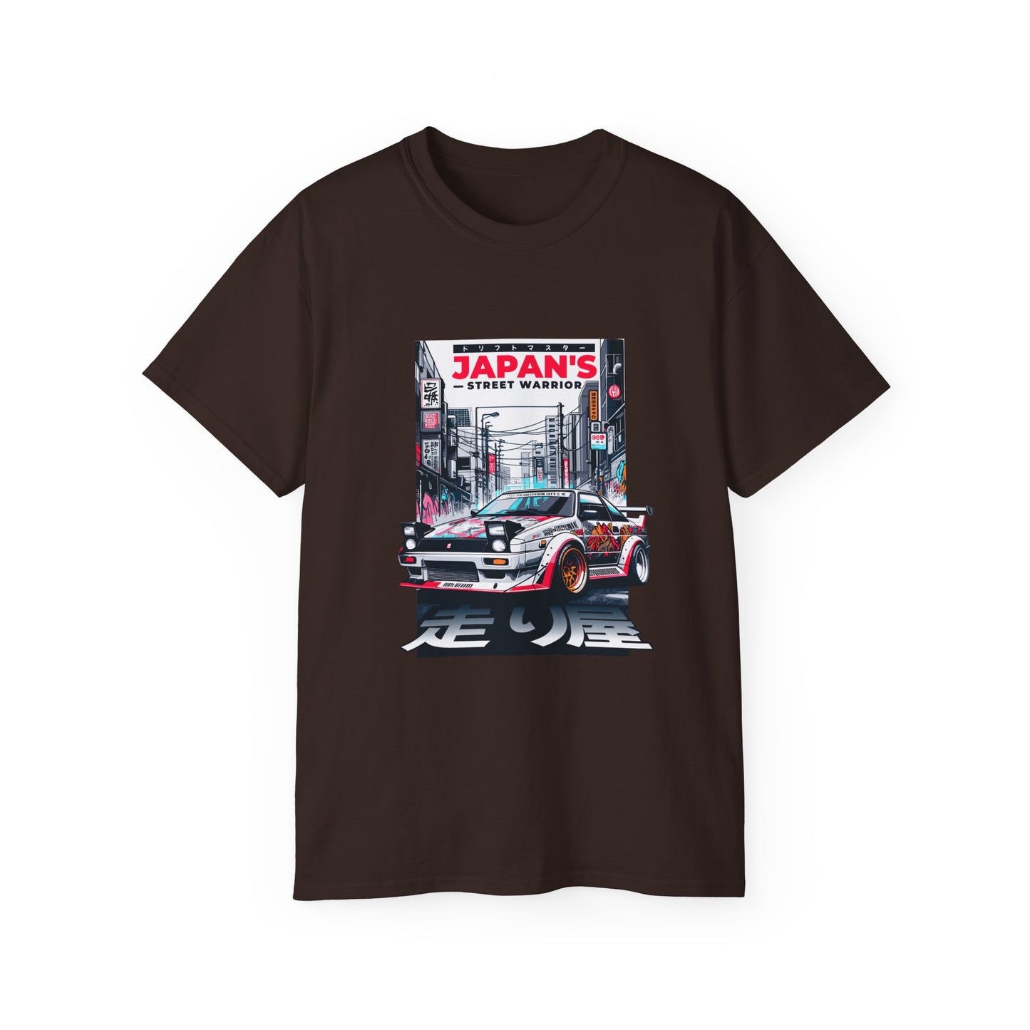Japan's Street Warrior Unisex Ultra Cotton Tee - Vintage Car Graphic T-Shirt - CreativeRino