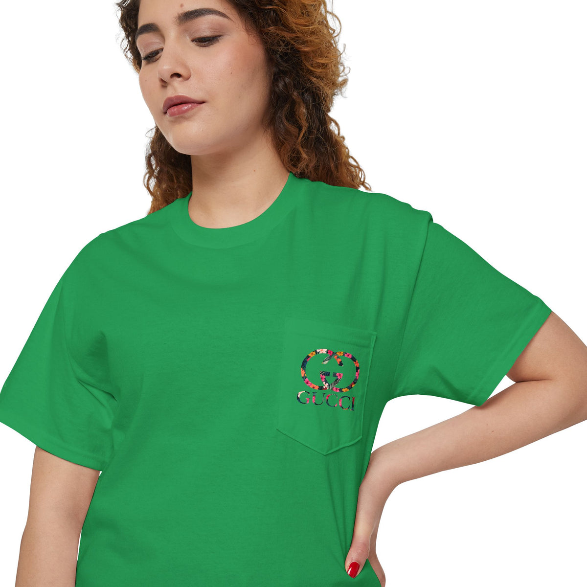 Gucci Unisex Heavy Cotton Pocket Tee - Stylish & Comfortable Everyday Wear - CreativeRino