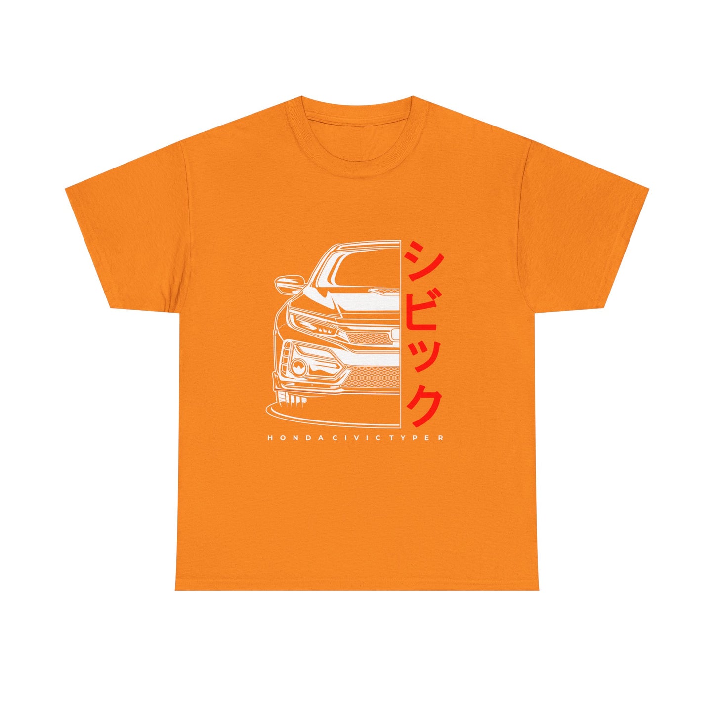Honda Civic Type R Unisex Tee - Car Lover's Heavy Cotton T-shirt - CreativeRino