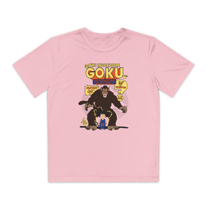 Youth Goku Graphic Tee - Fun Superhero Anime T-Shirt for Kids - CreativeRino